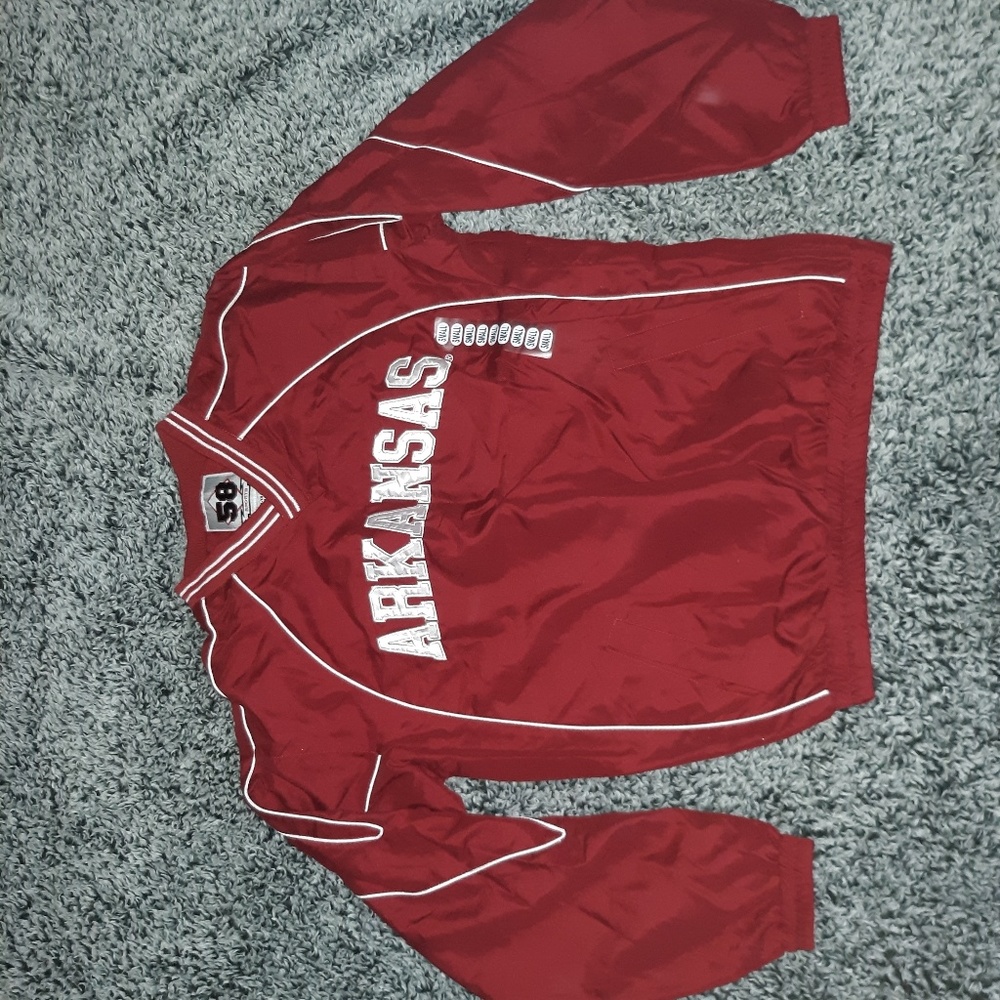 Arkansas Razorback Embroidered Pullover Sz S